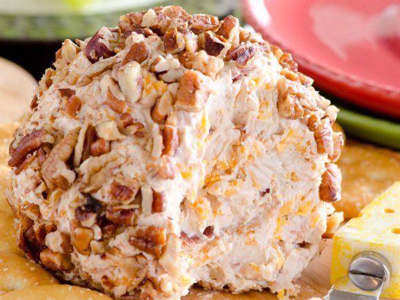Pecan Crusted Bacon Cheese Ball