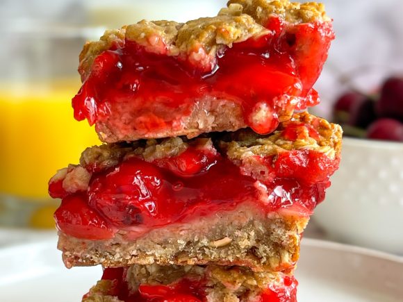 Cherry Apple Oat Bars