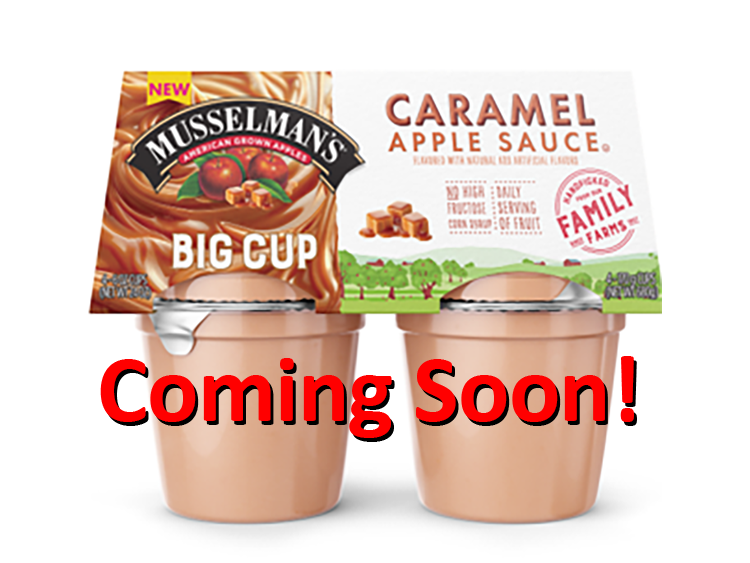 Musselman’s Caramel Apple Sauce Big Cup, 4 pack, 6 oz.