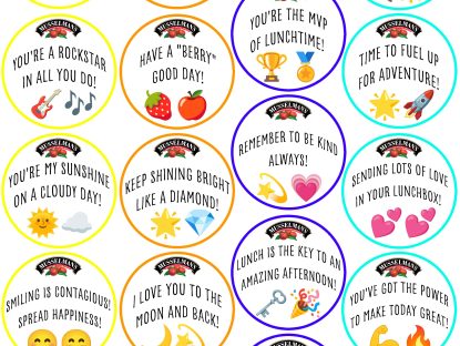 Printable Lunch Box Notes!